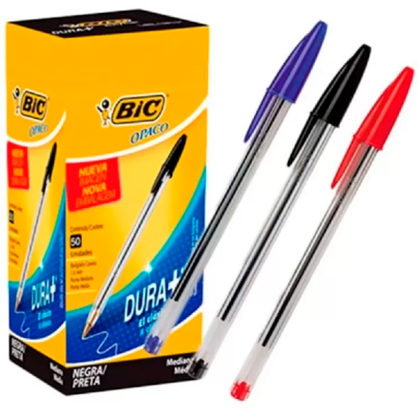 BIC CAJA DE 50 UNIDADES DE PASTA PUNTA FINA