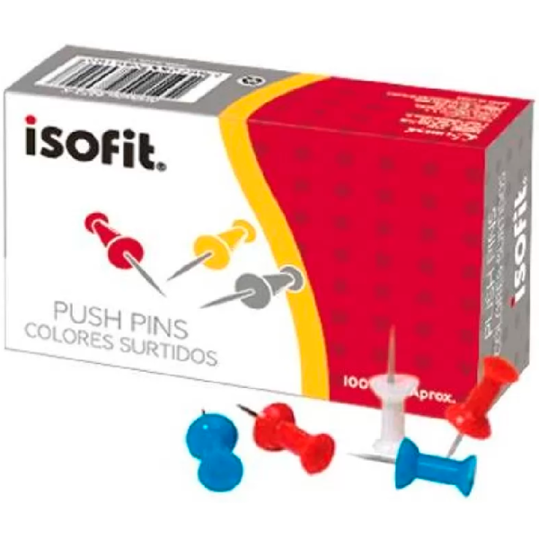 HAND PUSH PIN CAJA DE 100 UNIDADES