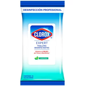 TOALLITAS DESINFECTANTES CLOROX EXPERT 30 UNIDADES